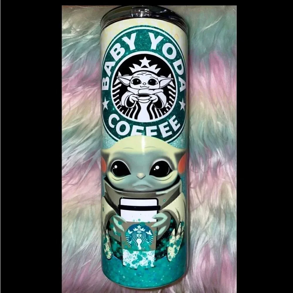 New Alien Coffee Water Drink Insulated Travel 25 oz Hot Or Cold Tumbler